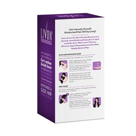 Livon serum hair essential for damage protection controls frizz shiny 100 ml. Buy Livon Serum Serum For Dry & Unruly Hair Online at Best ...