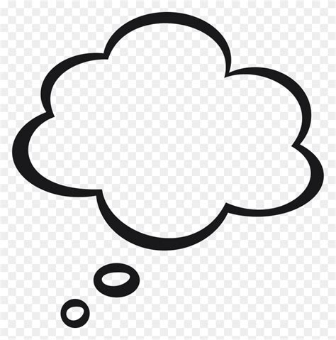 Smiling gumdrop thinking of a cookie all on a. Person Thinking With Thought Bubble Clip Art Top Stock ...