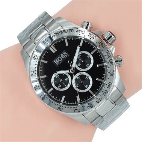 Jeder stellt sich die frage, welche wertanlage heute noch wirklich sicher ist. Hugo Boss Herren Uhr 1512965 Ikon Chrono Silber Schwarz Edelstahl Armband