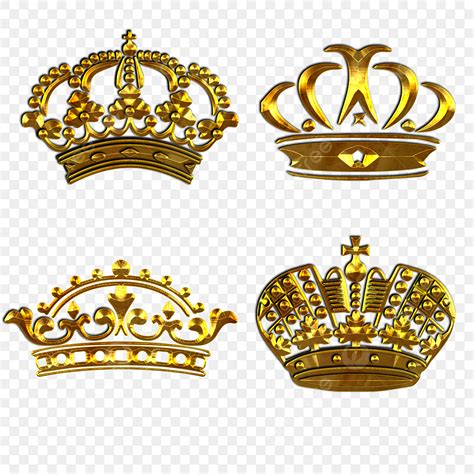 King Crown White Transparent Set Golden King Crown Image Png Golden