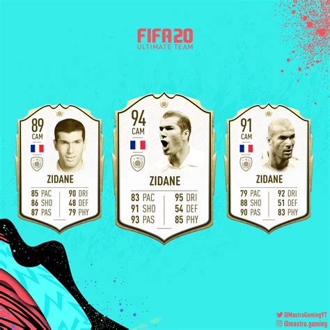 My take on Zidane's icon card stats and ratings for FIFA 20 : FIFA