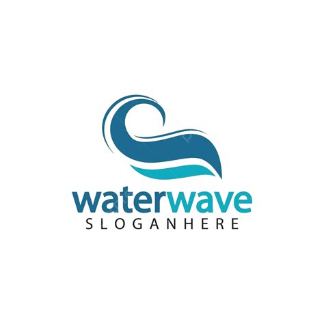 Water Wave Logo Design Template Relax Logo Design Vector Relax Logo