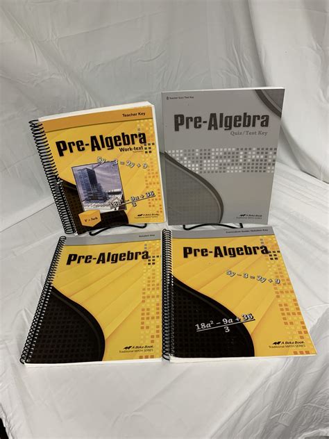 Abeka Pre-Algebra (3rd Ed.) Set of 4 - SCAIHS South Carolina