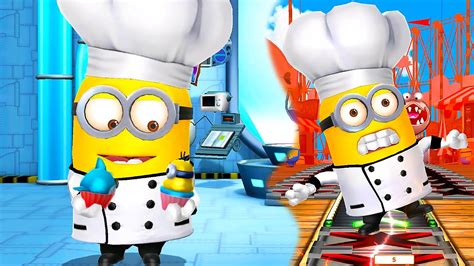 Baker Minion And Red Zones In Super Silly Fun Land Minion Rush Old