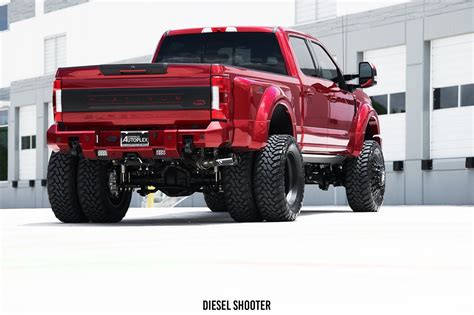 Red Ford F 450 With Aftermarket Rear Bumper Photo By Diesel Shooter