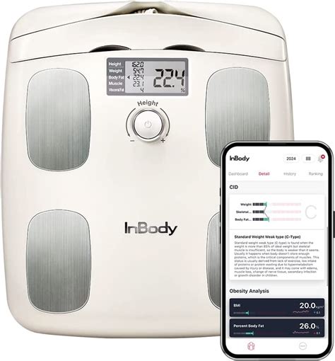 InBody H20N Beige Smart Full Body Composition Analyzer Scale Full