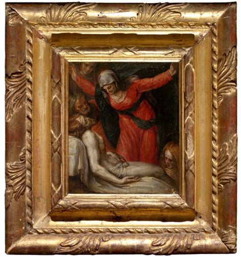 Cristo Muerto Con La Virgen La Magdalena Y Santos Colección Museo