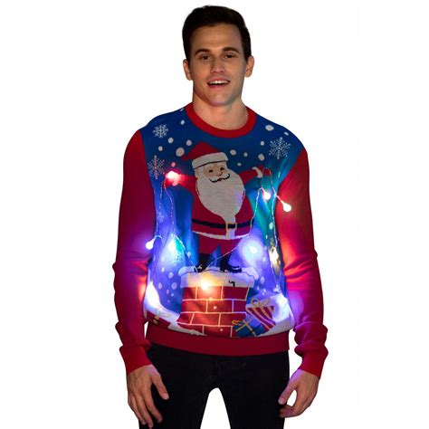 ugly light up christmas sweaters for men