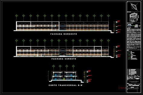 Floors Stars Hotel Elevations And Layout Plan Autocad File Dwg