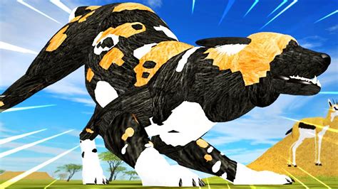 ROBLOX WILD SAVANNAH NOVO ANIMAL DO WILD SAVANNAH (LYCAON) ! CÃO DA