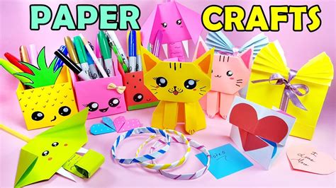 9 Cool Paper Craft Ideas Kawaii Pencil Holder Cat Endless Card