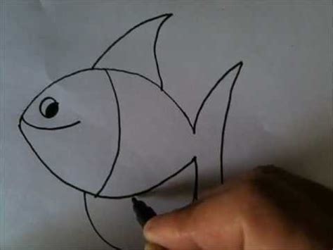 16 steps to draw a fish. How to draw Cartoon Fish - YouTube