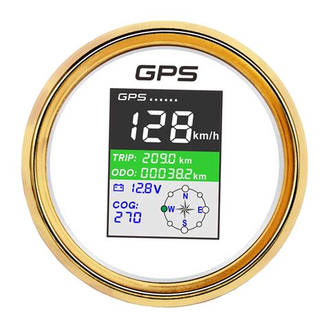 Digital Mm Gps Speedometer Lcd Display Odometer Adjustable Mileage