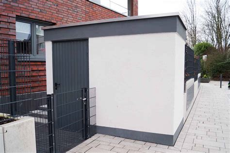 Das modulare bausystem des herstellers aus neuwied erlaubt die gewünschte garage individuell und auf den. Massive Fahrradgarage kaufen - Hoffmann Fertiggaragen