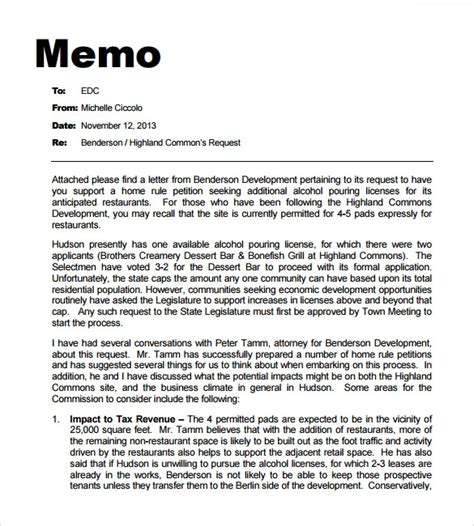 Memo Writing Format