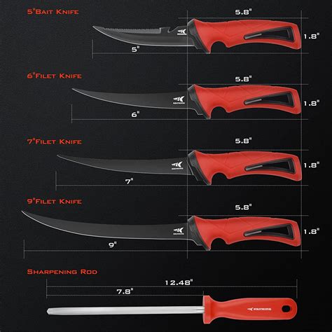 Buy Kastking Intimidator Bait Knife And Fillet Knives With Sharpening