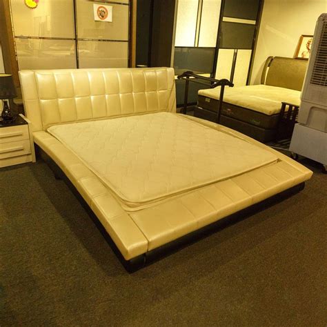 White Padding Low King Size Bed Frame Building Materials Online