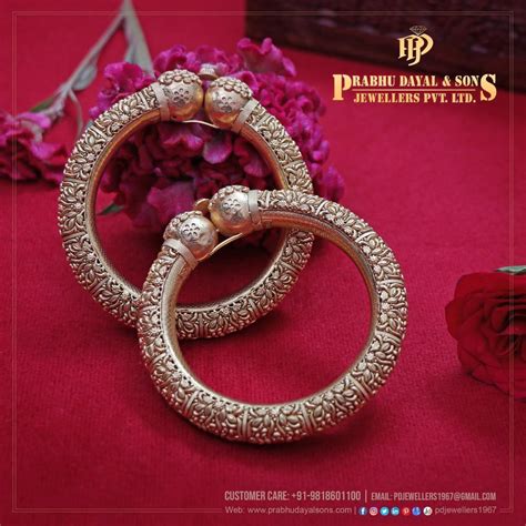 Fine And Executive Antique Gold Kadas That Highlight Your Beauty Nuances