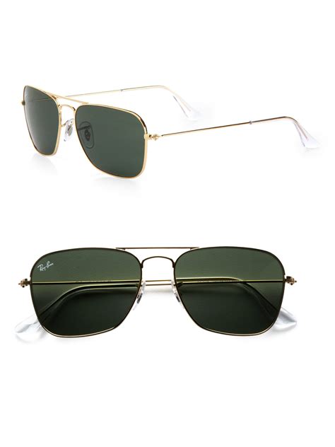 lyst ray ban flash lens aviator sunglasses in metallic for men