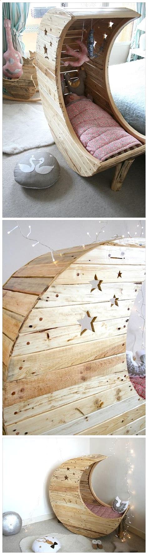 Find the top 100 most popular items in amazon books best sellers. Do it Yourself Pallet Projects - DIY Pallet Moon Shaped Baby Cradle Woodworking Tutorial via ...