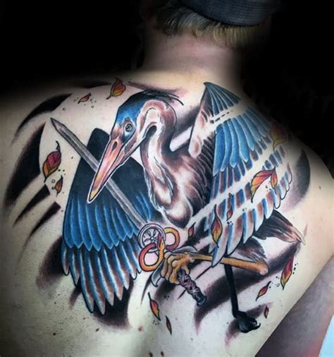 See more ideas about heron tattoo, heron, blue heron. 70 Heron Tattoo Designs For Men - Coastal Bird Ink Ideas