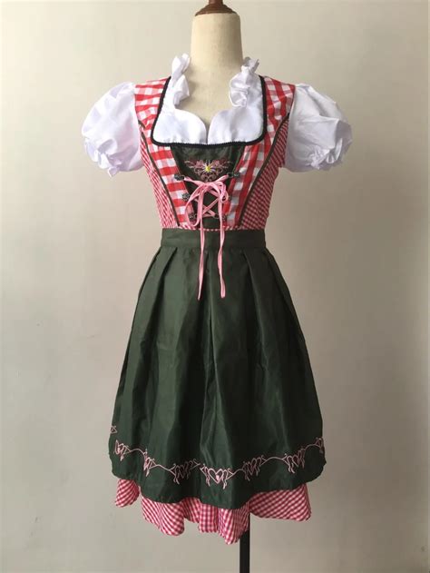 2017 new women sexy maid beer costume german girl bavarian oktoberfest festival fancy dress