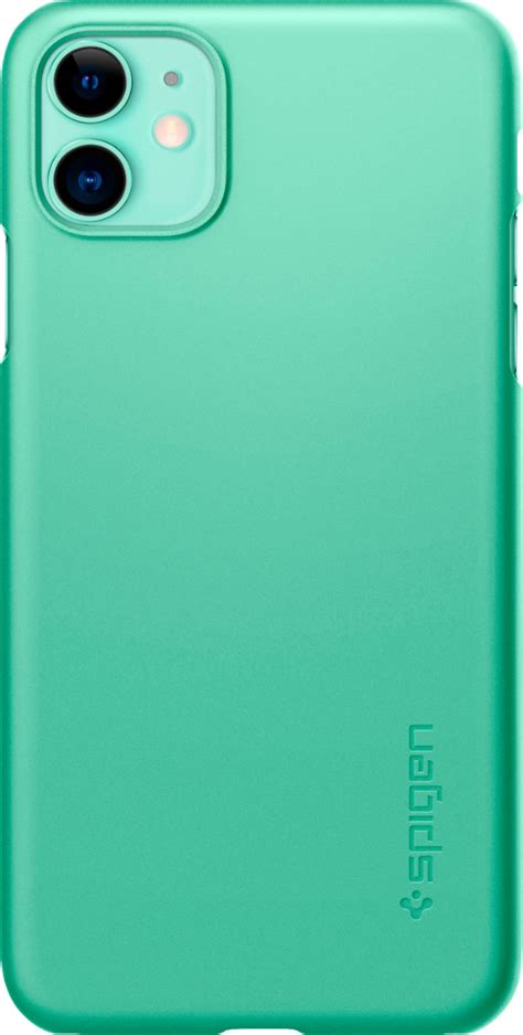 Best Buy Spigen Thin Fit Series Case For Apple® Iphone® 11 Green 53424bbr