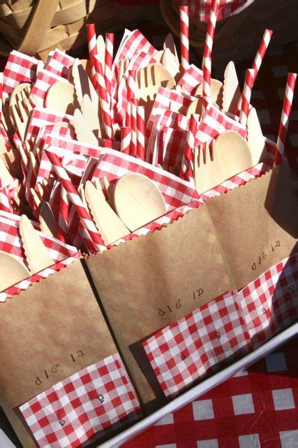 Picnic Red And White Gingham Birthday Party Ideas Photo 34 Of 43
