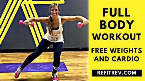 Full Body Workout Free Weights Cardio Youtube
