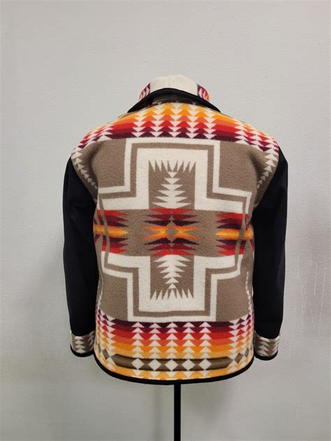 Southwestern Reversible Native American Wool Blanket Coat Etsy