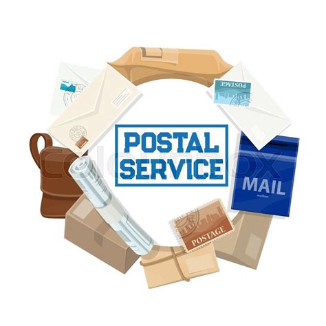 Postal Service Vector Icon Of Mail Stock Vector Colourbox