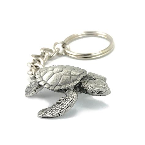 Turtle Keychain Turtle Keyring Personalised Gift Travel Turtle
