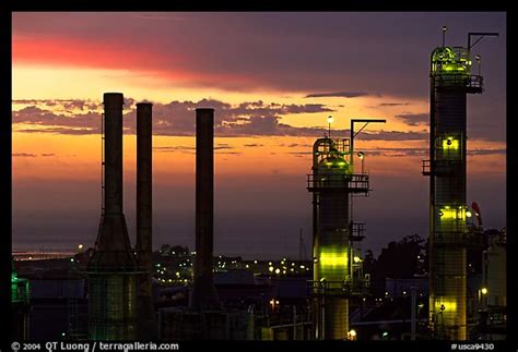 Picturephoto Chimneys Of Conocophillips Oil Refinery Rodeo San