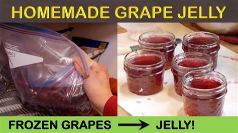 How To Make And Can Grape Jelly From Frozen Grapes Youtube