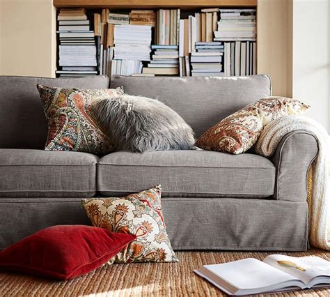 It fits pottery barn's pb comfort grand roll arm sofa. PB Comfort Roll Arm Slipcovered Sofa - Silver Taupe (212 ...