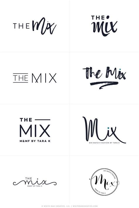 The Mix By Tara Fashion Logo Design Blog Logo Logo Design Inspiration