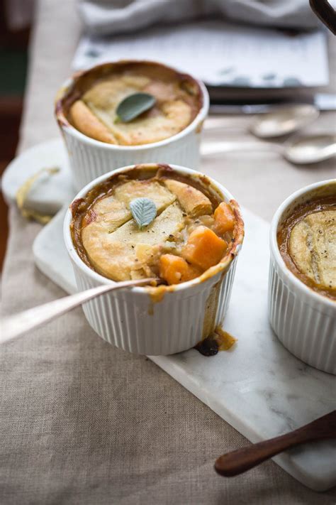 Vegetarian Thanksgiving Main Entree Recipe: Mini Pumpkin Pot Pie