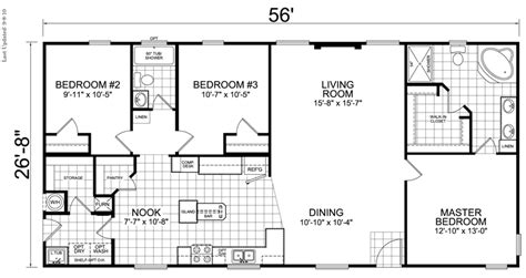 House Floor Plans 3 Bedroom 2 Bath