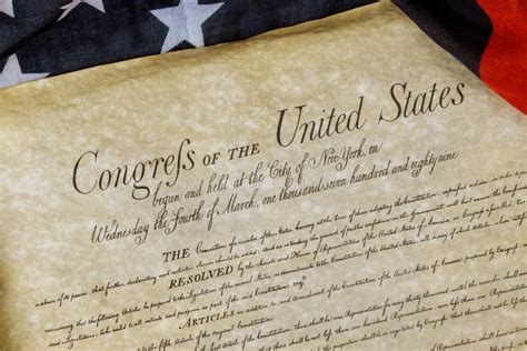 Constitution Of The United States Of America First Of Four Pages Of The