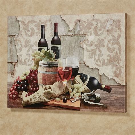 Touch Of Class Wine Gathering Canvas Wall Art