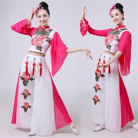buy embroidery peony ancient chinese costume dance costume traditional chinese