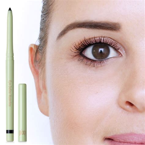 Dip a damp, angled eyeliner brush into a black eyeshadow or a gel liner. Eye Define Waterline