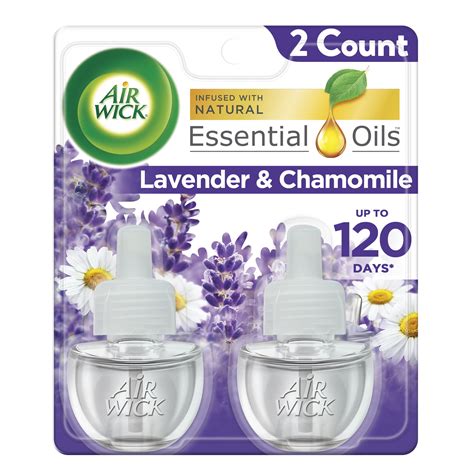 Air Wick Plug In Scented Oil Refill 2 Ct Lavender And Chamomile Air