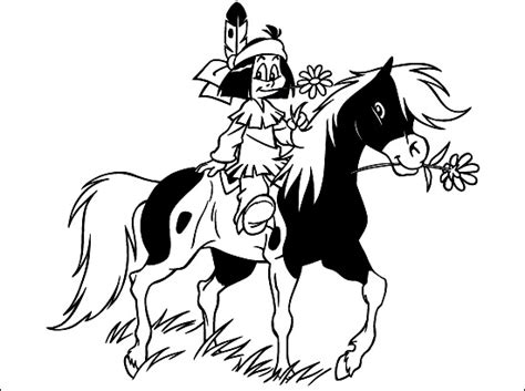 Coloriage de Yakari le petit indien  Coloriages pour enfants