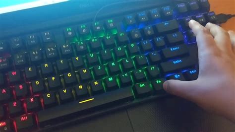 How To Change Color On A Pictek Too Mechanical Gaming Keyboard Youtube