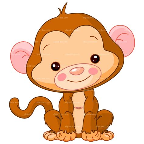Cute Baby Monkey Clipart Clipartix