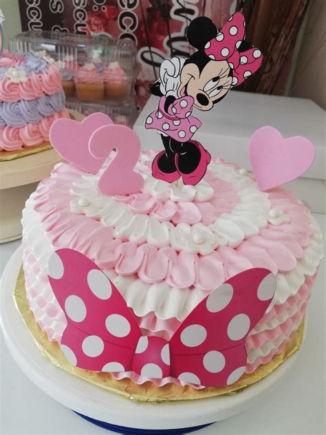 Minnie Mouses Cake Tartas Bizcocho Pudin