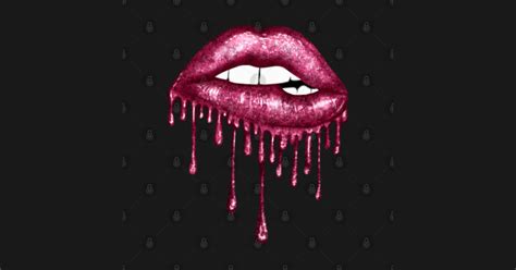 Drip Hot Pink Lips Drip Hot Pink Lips Magnet Teepublic