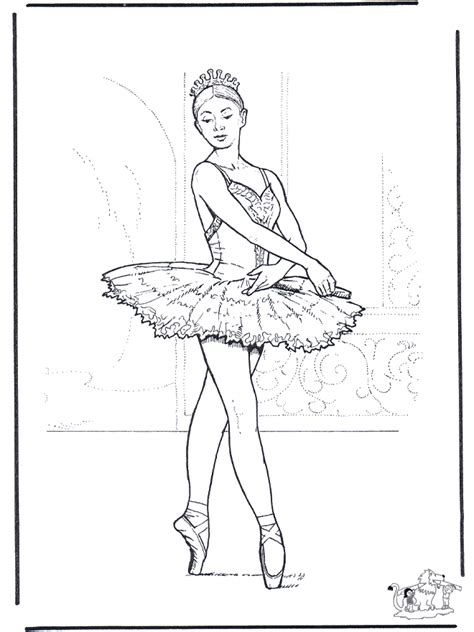 Color in this picture of a ballerina wearing pointe shoes and others with our library of online coloring pages. Ballet 3 - Fargeleggingstegning ballet