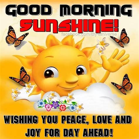 Good Morning Sunshine Quote Pictures Photos And Images For Facebook